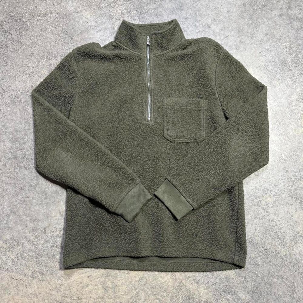 Sonoma-goods-for-life Men's Green and Khaki Sweatshirt